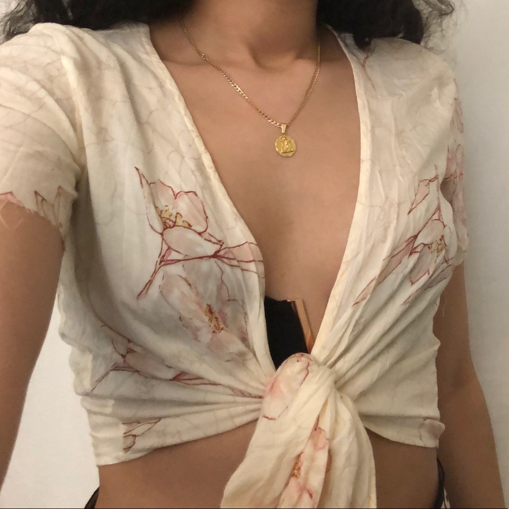 Billabong tie front top